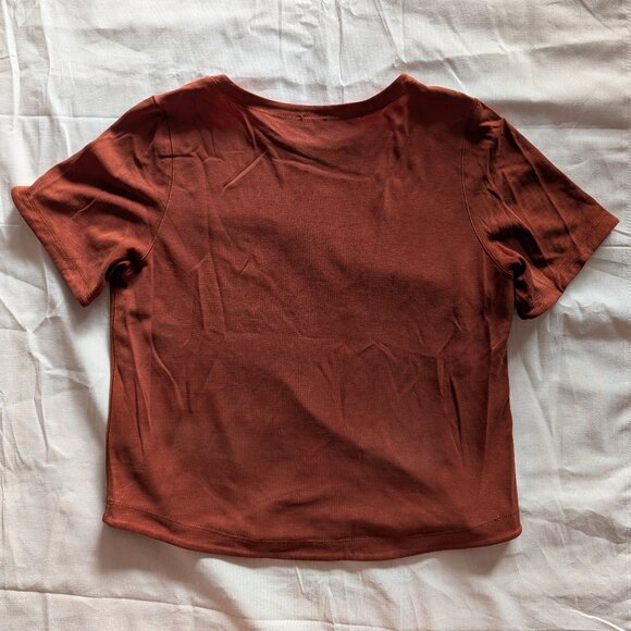 Alder Apparel Clay-Colored Reversible T-Shirt (small) - Picture 3 of 4